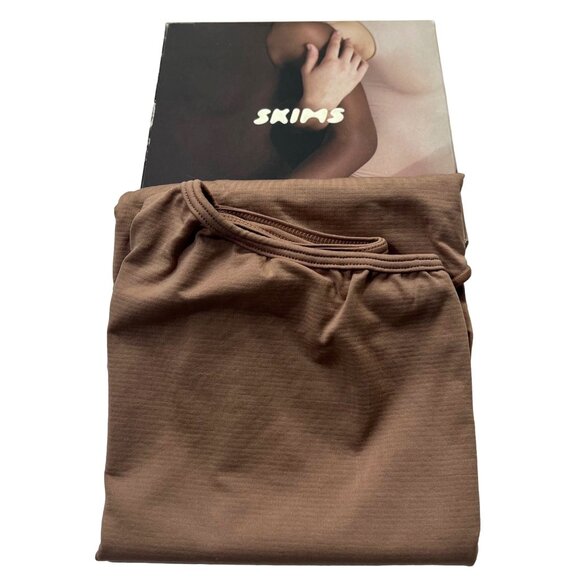 SKIMS Essential One Shoulder Bodysuit Tigers Eye 4X/5X - Picture 3 of 12